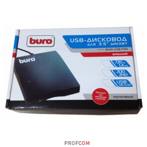   3.5" BUM-USB Floppy-Disk Drive black