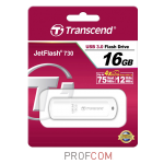  Transcend JetFlash 730 16Gb USB3.0 white (TS16GJF730)