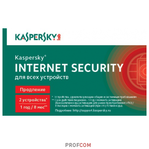   Kaspersky Internet Security Multi-Device 2-Device Renewal Card