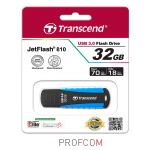 Transcend JetFlash 810 32Gb USB3.0 grey-blue (TS32GJF810)