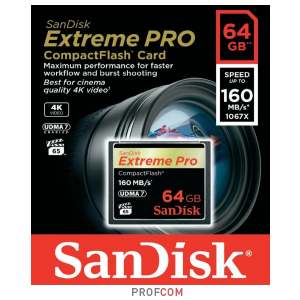   Compact Flash 64Gb Sandisk Extreme Pro (SDCFXPS-064G)