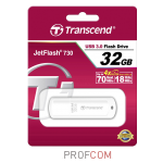  Transcend JetFlash 730 32Gb USB3.0 white (TS32GJF730)