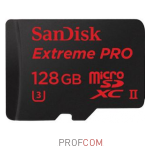   microSDXC UHS-II U3 Class 10 128Gb SanDisk Extreme Pro (USB 3.0 Reader)