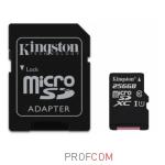   microSDXC UHS-I Class 10 256Gb Kingston (SDC10G2/256GB) (SD adapter)