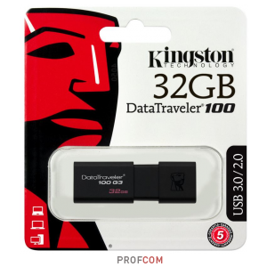  Kingston DataTraveler 100 G3 32Gb USB3.0 black