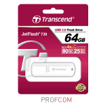  Transcend JetFlash 730 64Gb USB3.0 white (TS64GJF730)