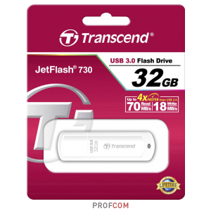  Transcend JetFlash 730 32Gb USB3.0 white (TS32GJF730)