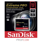   Compact Flash 32Gb Sandisk Extreme Pro (SDCFXPS-032G)