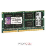   SO-DIMM DDR-3 8Gb 1333MHz CL9 Kingston (KVR1333D3S9/8G)