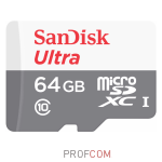   microSDXC UHS-I Class 10 64Gb SanDisk Ultra UHS-I 48MB/s (SDSQUNB-064G-GN3MN)