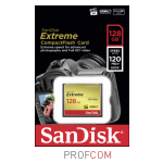  Compact Flash 128Gb Sandisk Extreme 120MB/s (SDCFXSB-128G)