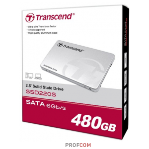  SSD 2.5" SATA-3 480Gb Transcend SSD220S