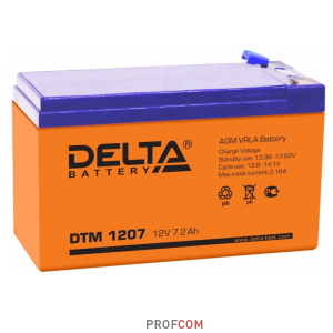    Delta DTM 1207 12V/7.2Ah