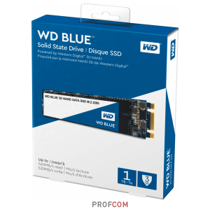 Диск SSD M.2 SATA 1Tb WD Blue (WDS100T2B0B)
