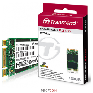  SSD M.2 SATA 120Gb Transcend MTS420S