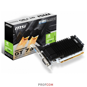 Видеокарта PCI-E MSI GeForce GT 730 N730K-2GD3H/LP