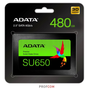  SSD 2.5" SATA-3 480Gb A-Data Ultimate SU650